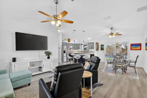 Living, Dining, and Kitchen