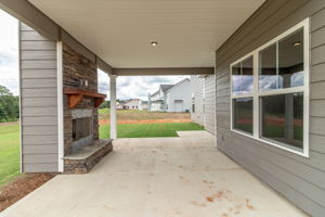 Covered Porch W/ Fireplace