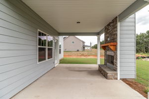 Covered Porch W/ Fireplace