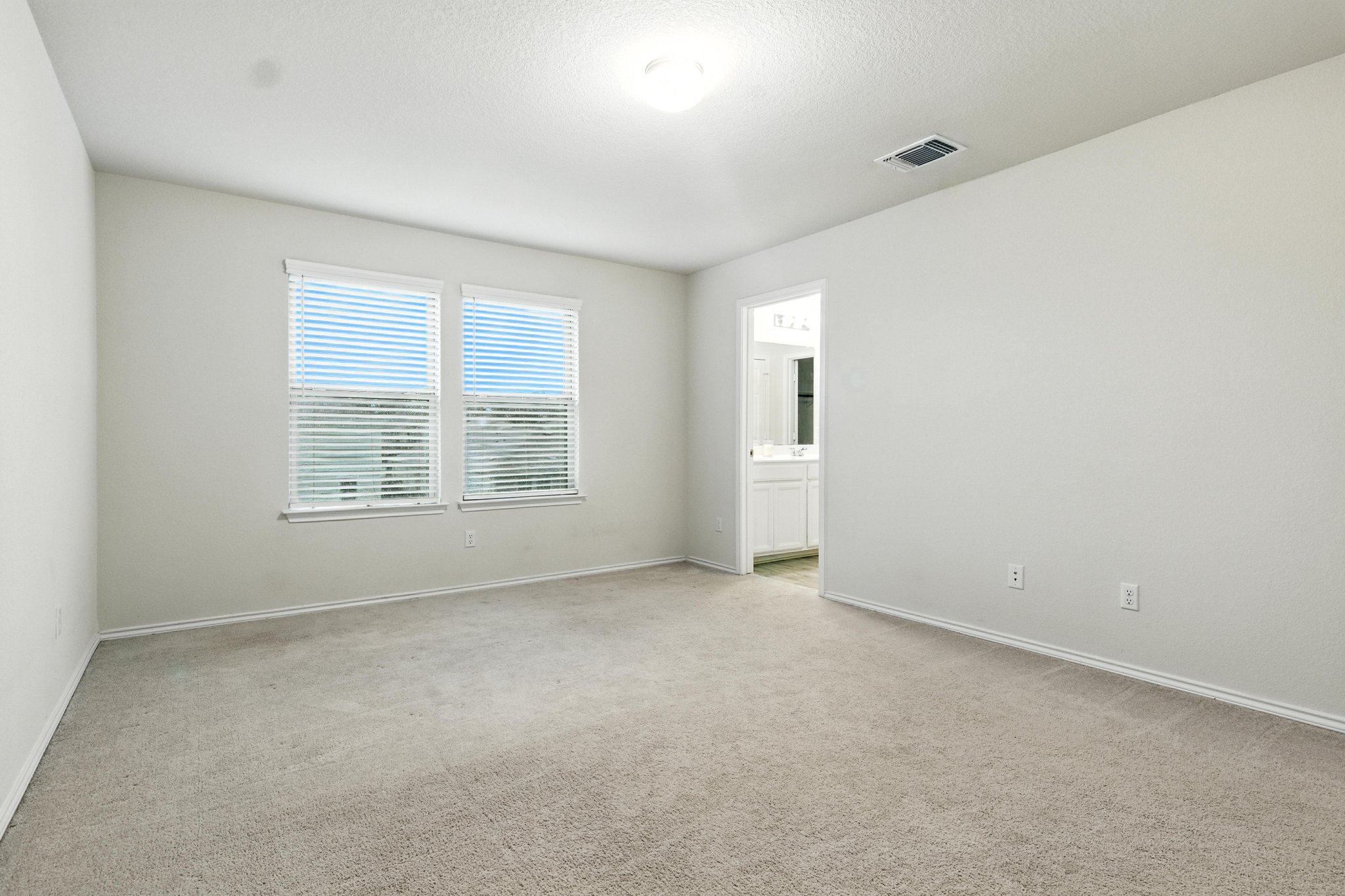 The lavish owner's suite can also accommodate large settings as well.