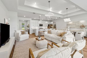 ...as does the double tray ceiling.