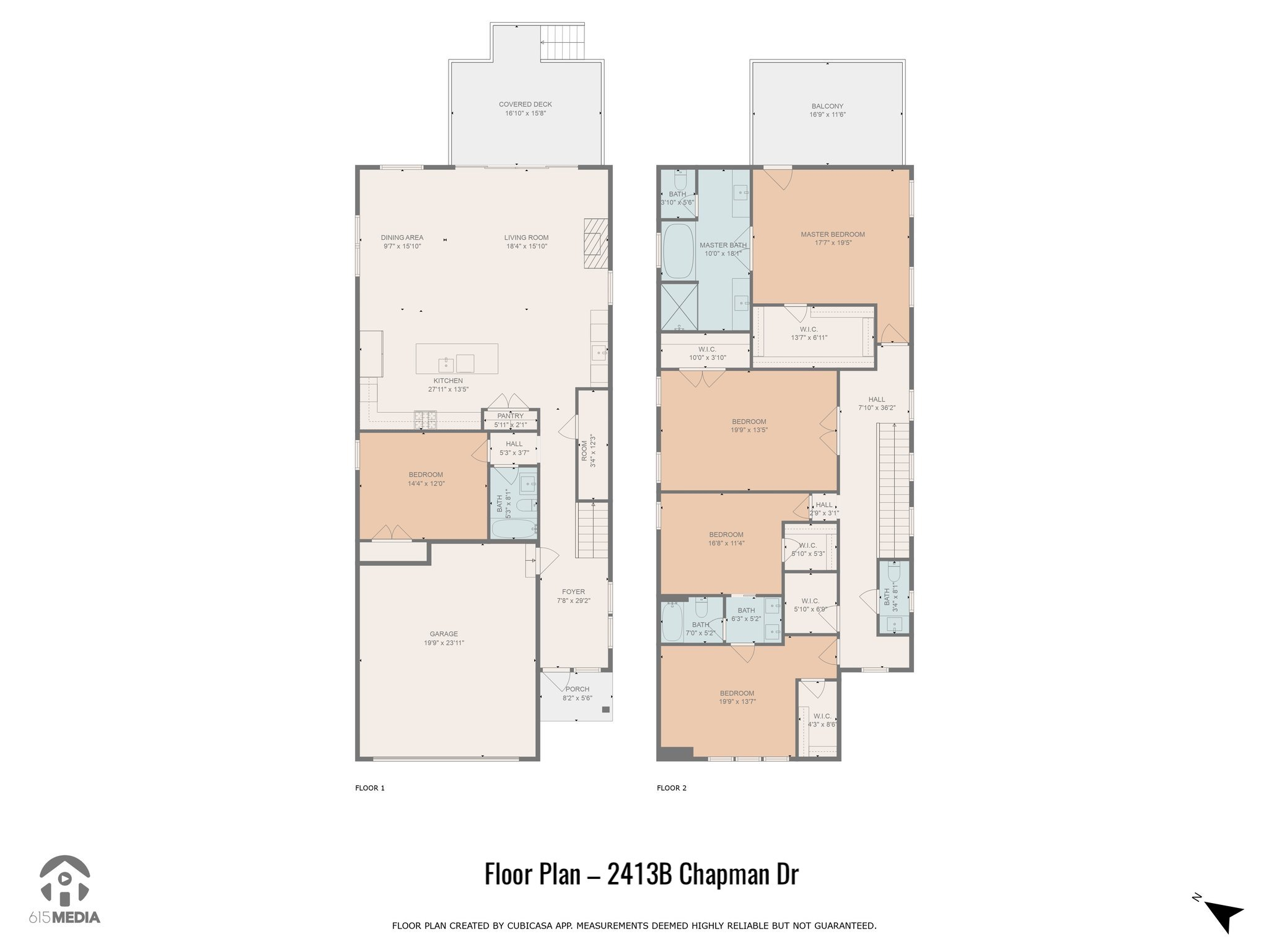 Floor Plan - 2413B Chapman Dr
