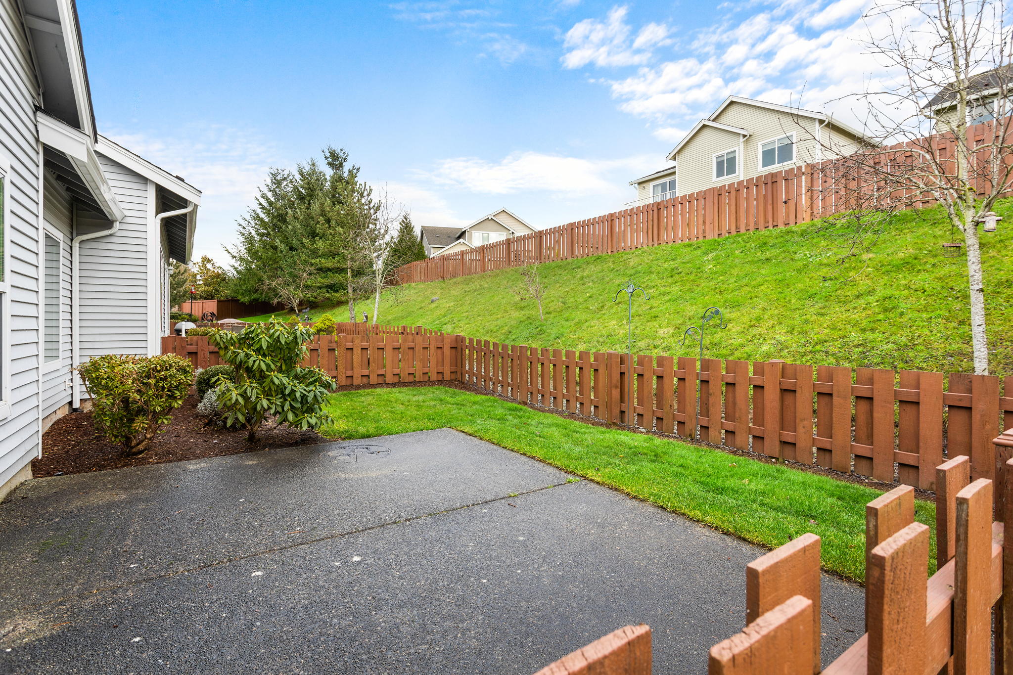 Private fenced in backyard space!
