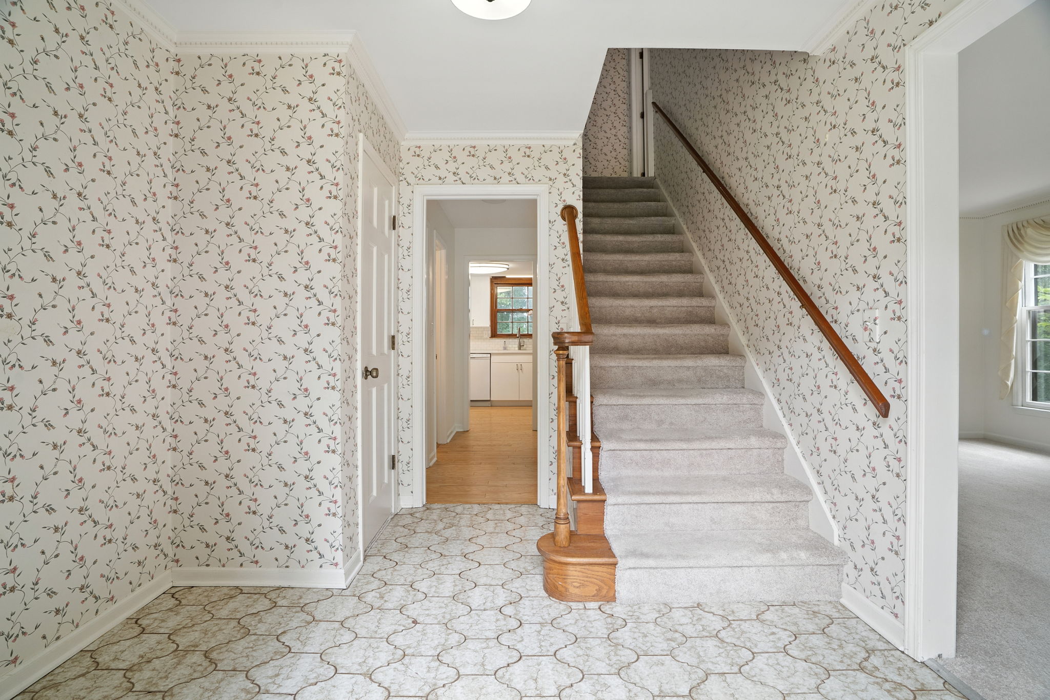 Foyer with Stairs & Hallway