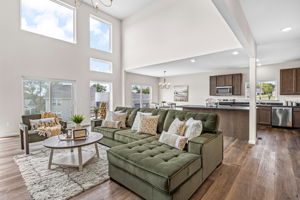 Open to kitchen