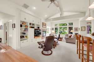 Vaulted Ceiling and Ceiling Fan