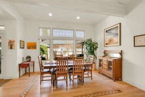 Gorgeous In-laid Wood Rose Detailing in Hardwood Floors