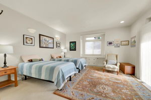 Window Seat, Built-ins, and Black-Out Roll-up Shade