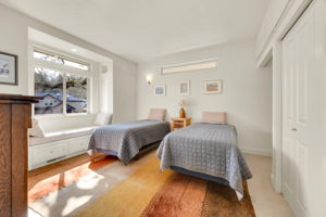 Bedroom #2 with window seat, built-ins