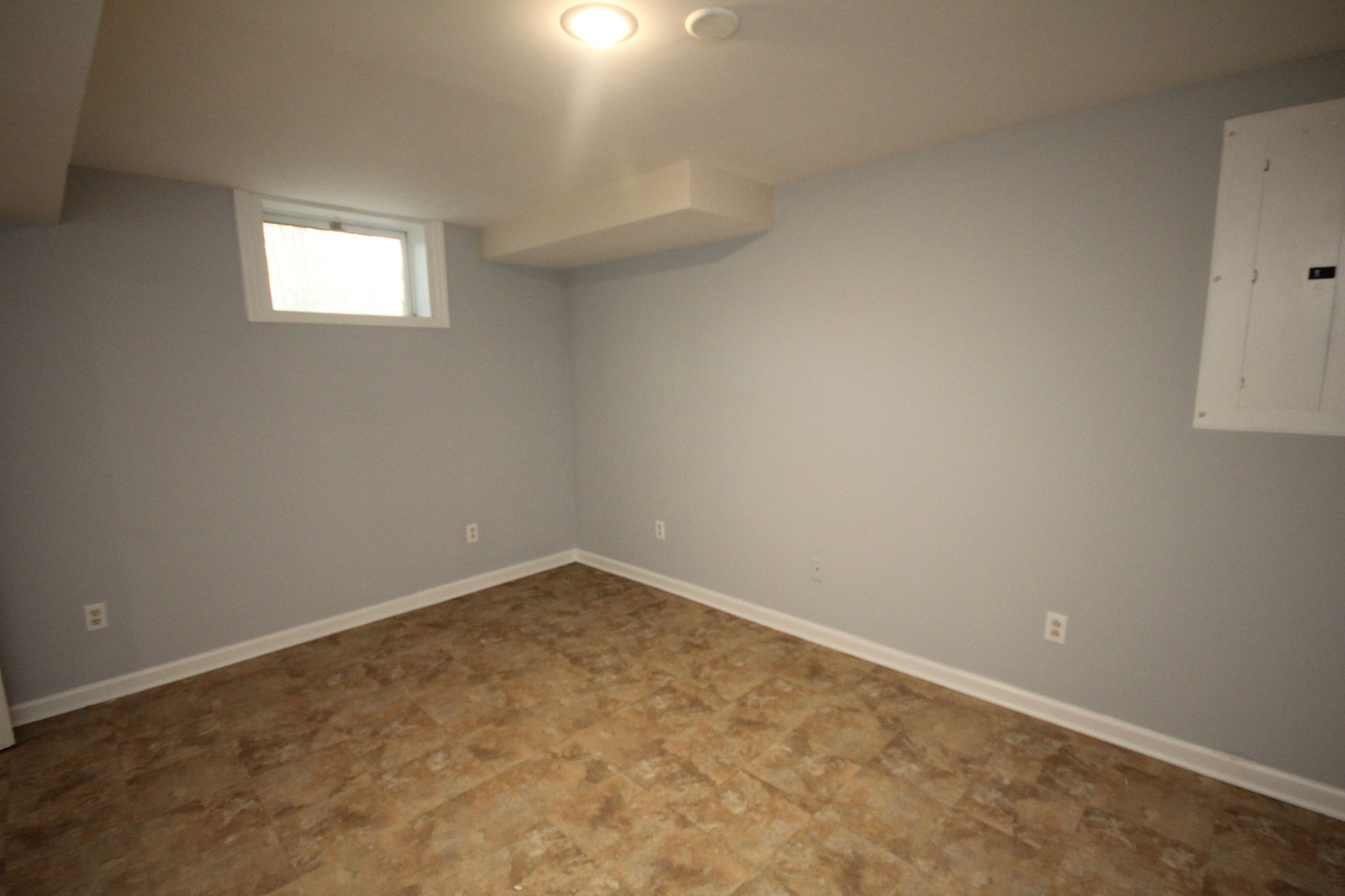Bonus room in basement for office, hobby, guests