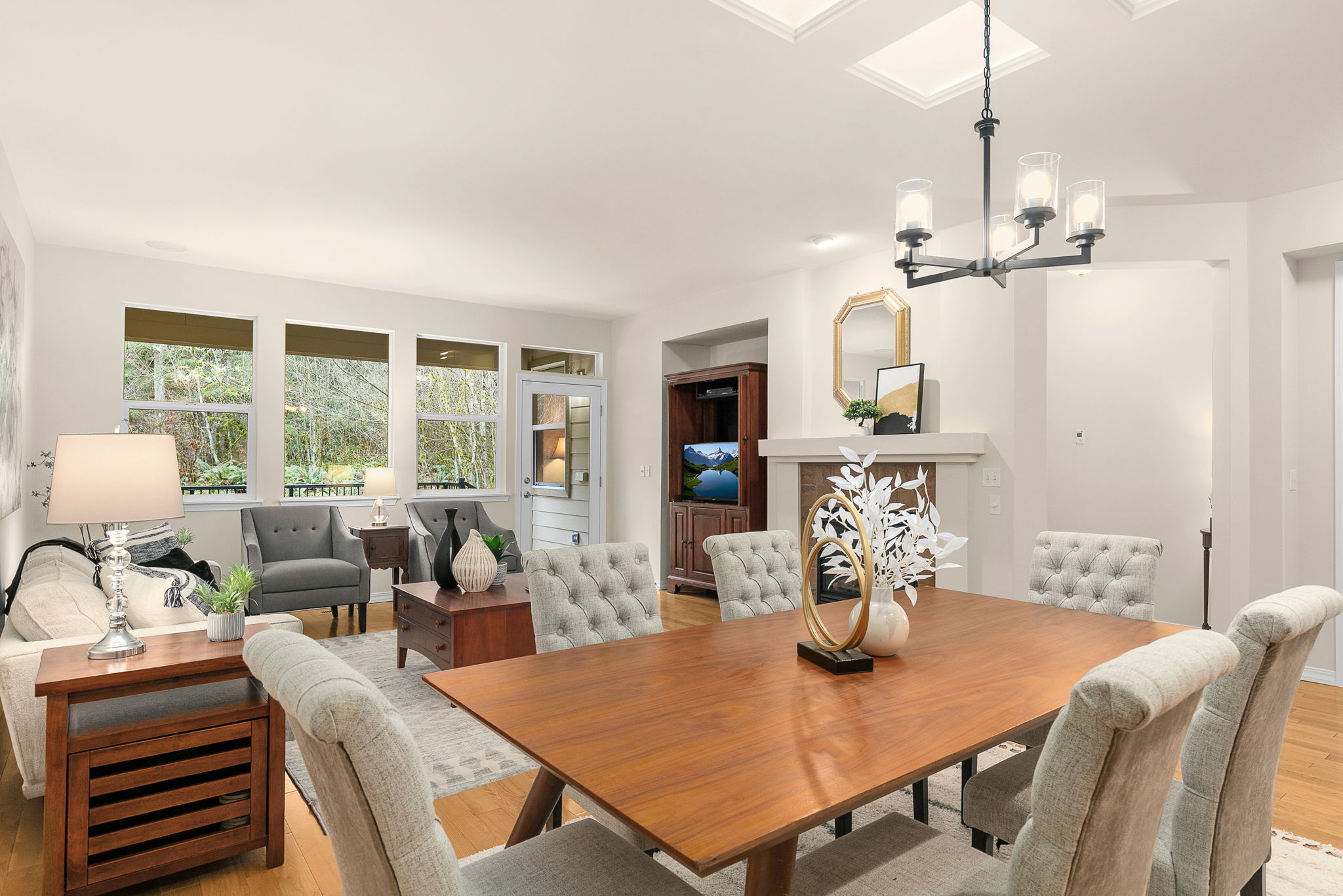 Open concept family room