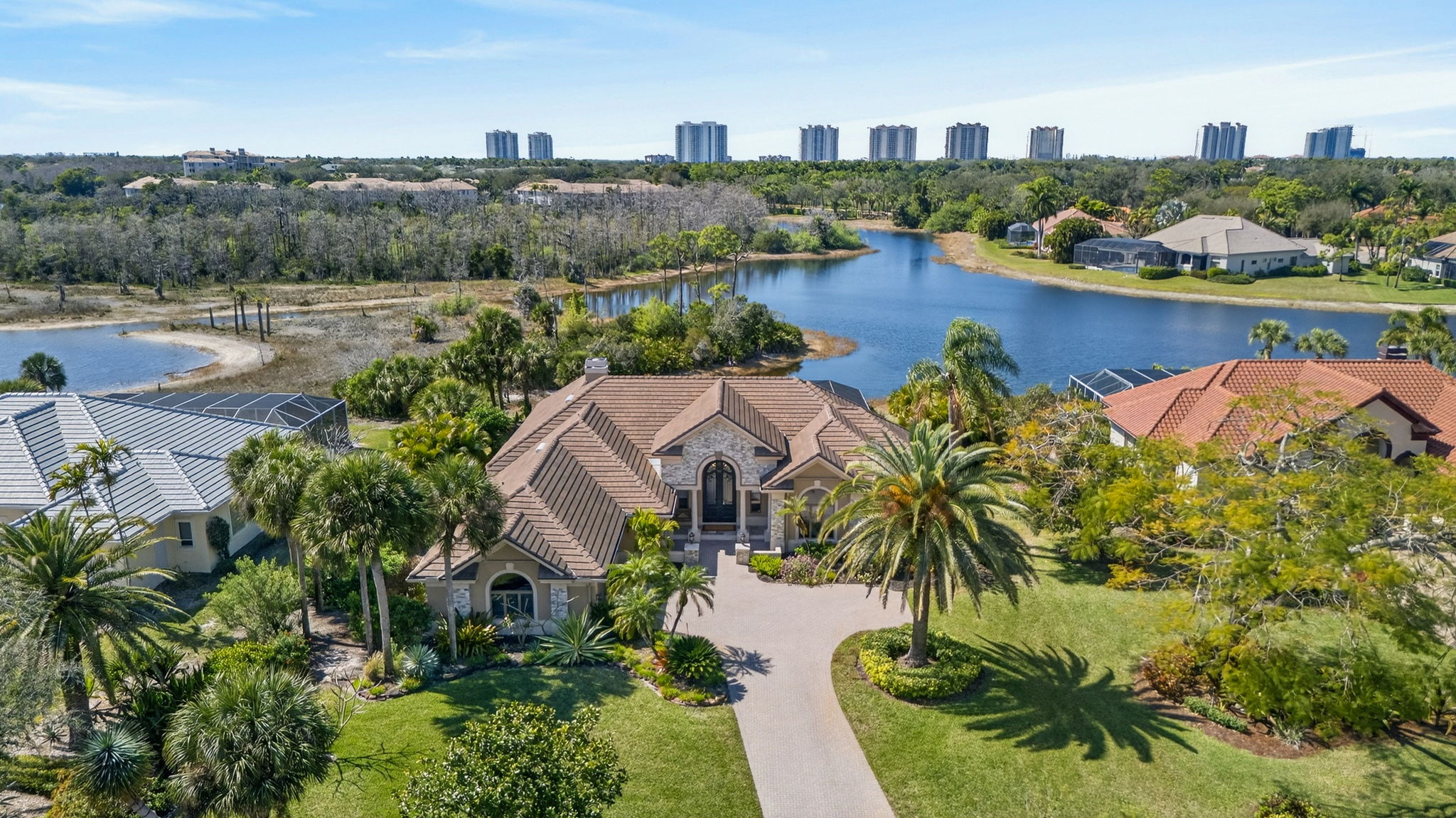 Aerial Front Exterior 1 TWILIGHT