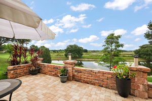 Paver Patio with Water View