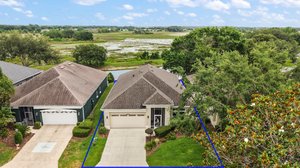 Aerial Front Elevation with Property Lines
