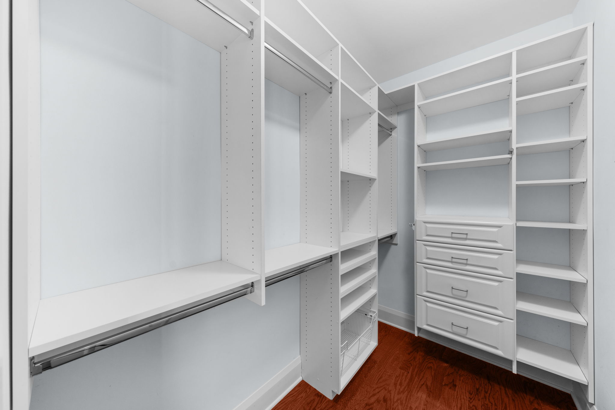 Bedroom 3 has a walk in closet with shelving