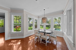 Abundance of natural light overlooking the huge back yard