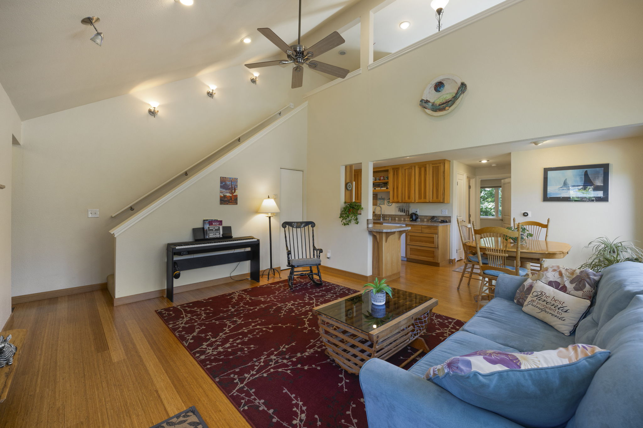 Stairs leading to the loft