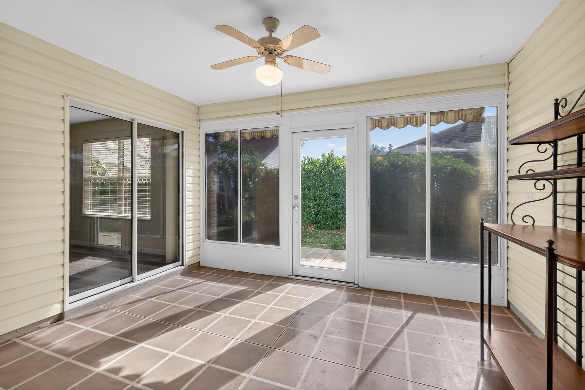 Enclosed Lanai with Privacy Landscaping