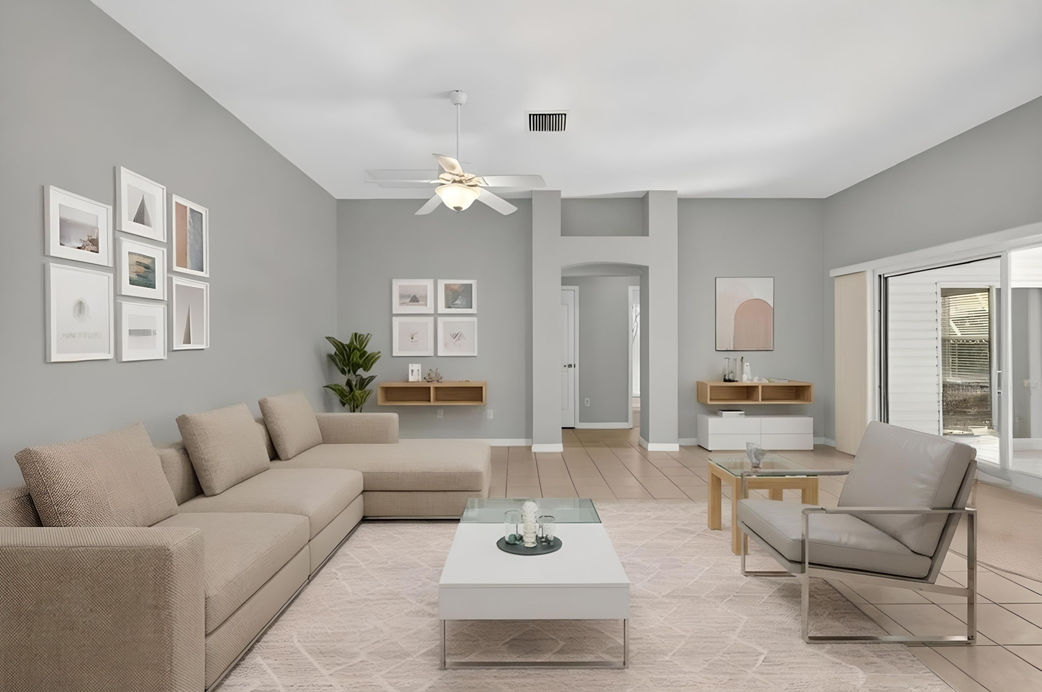 Living Room-Virtually Staged