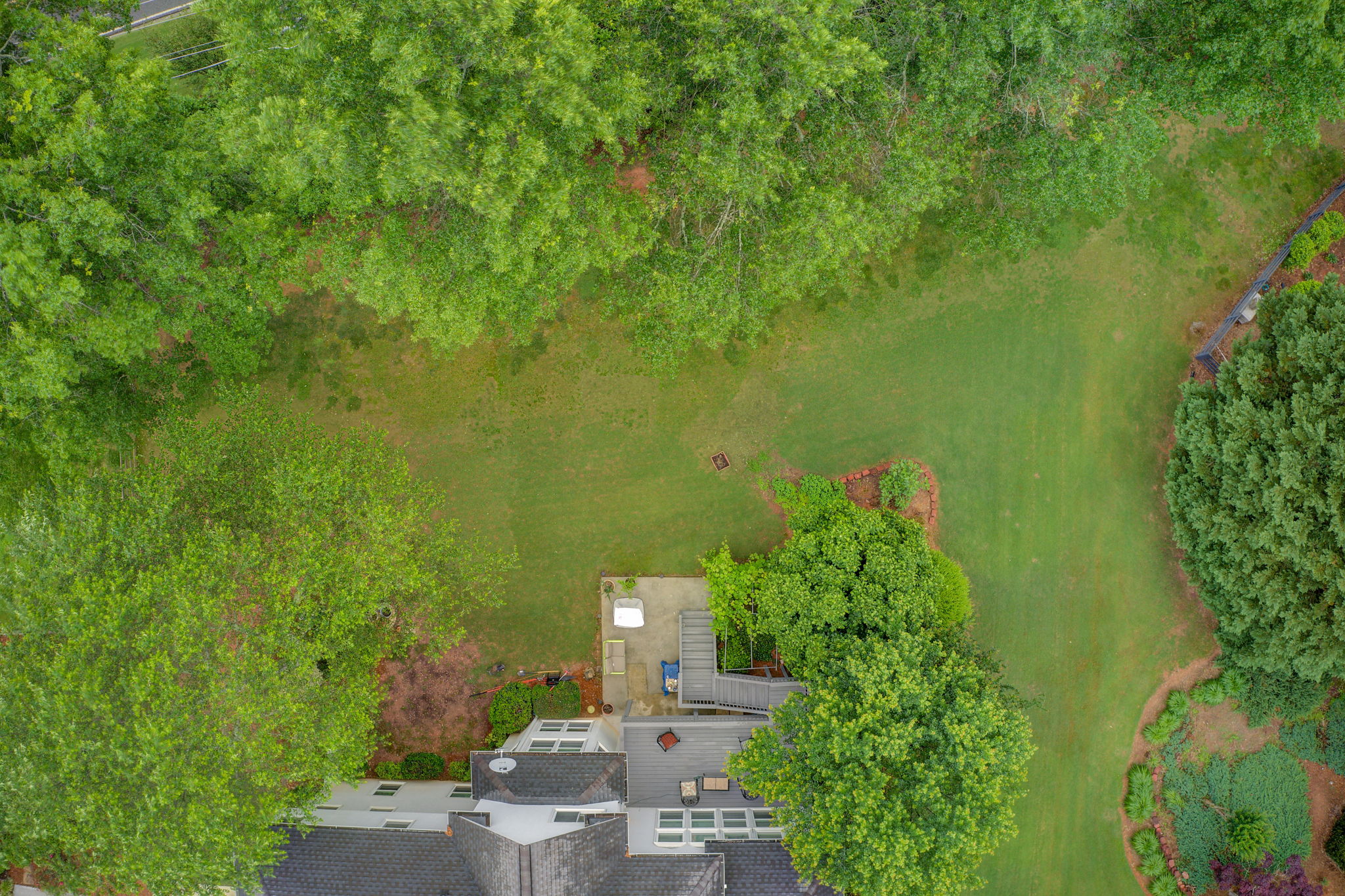 37 Aerial Back Yard Bird's Eye View