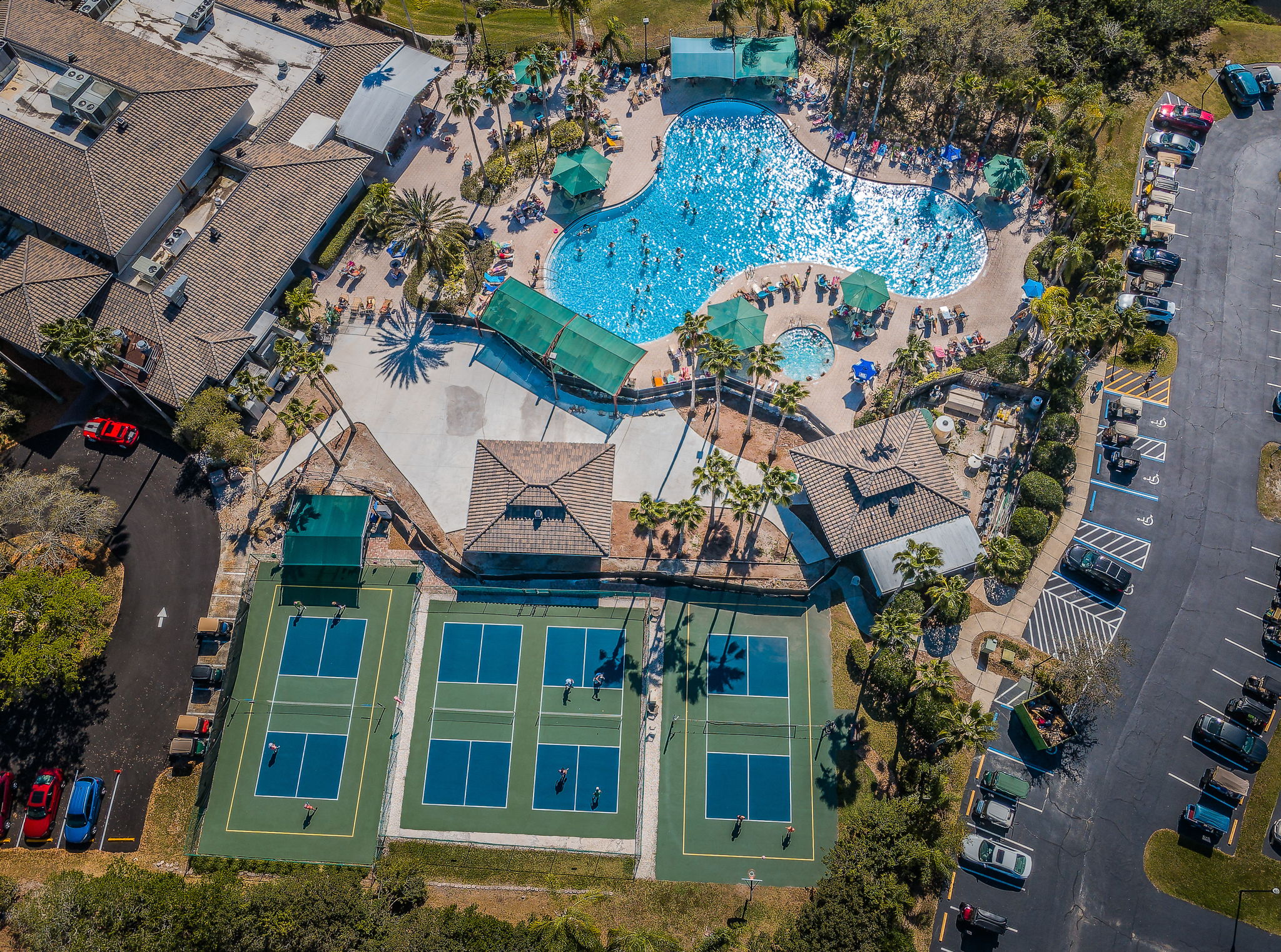 Kings Point South Club28 Tennis, Pickleball and Basketball Courts