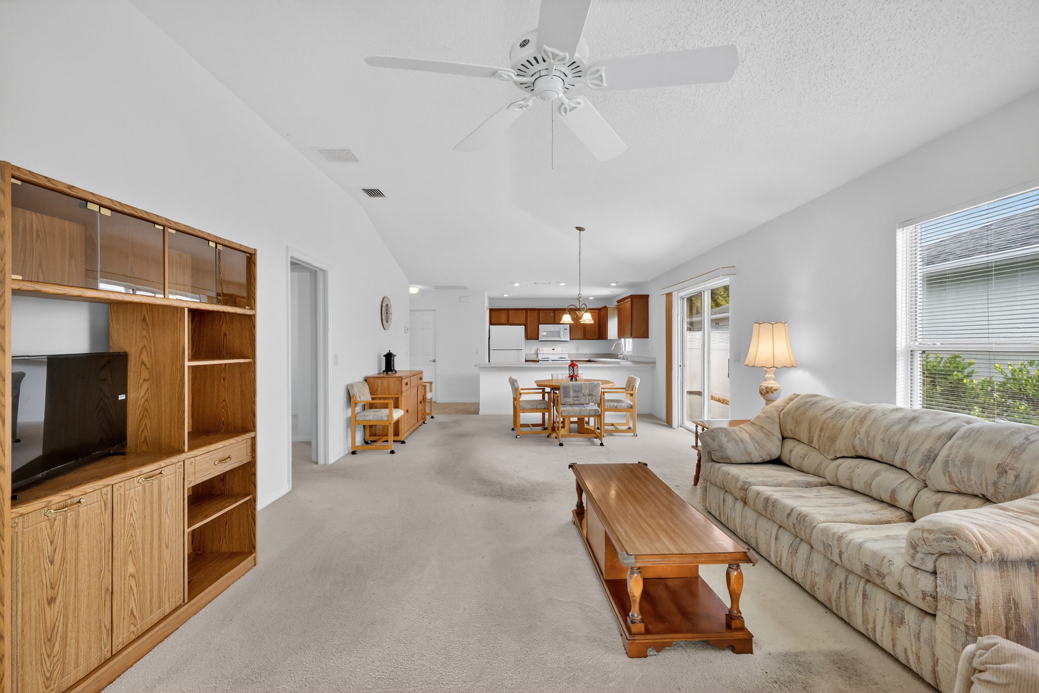 Living, Dining, and Kitchen