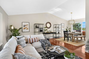 Vaulted Ceiling in Living & Dining