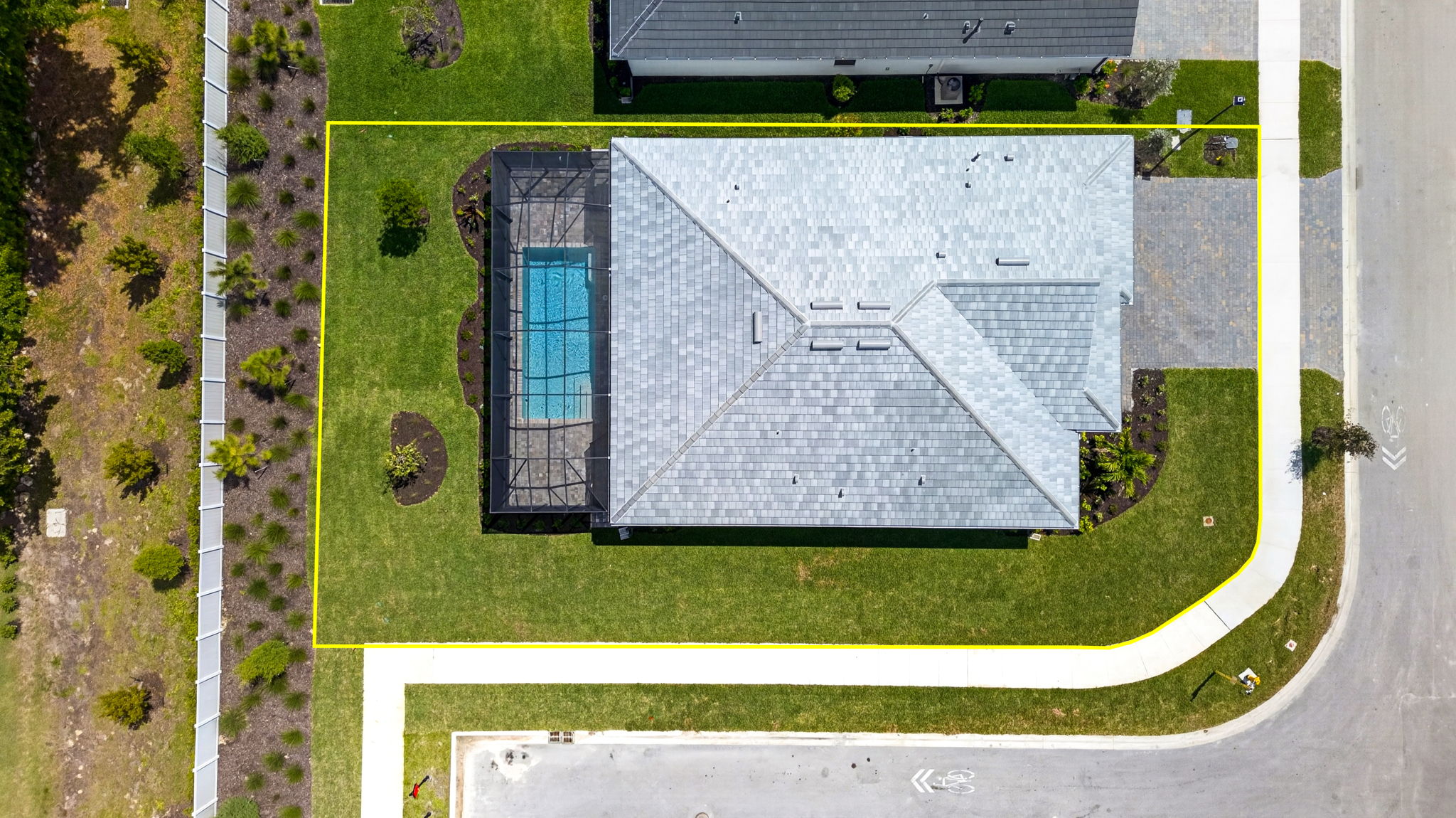 Aerial Overview - lot line