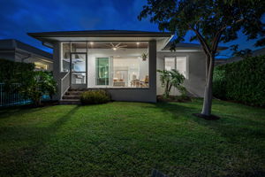 Rear Elevation at Night