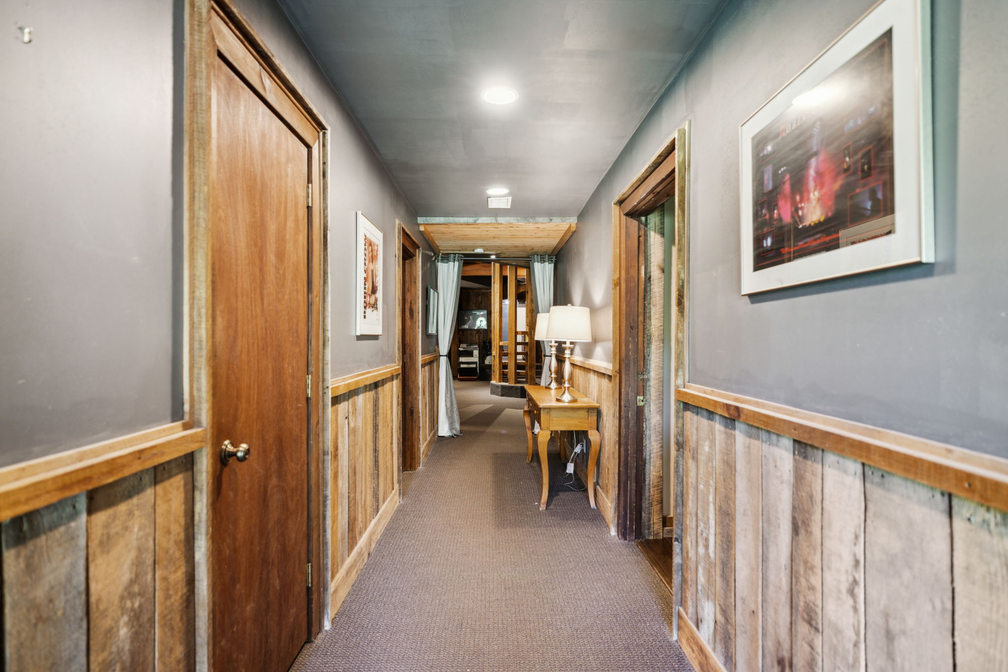 Hallway to the Bunk House and Gate House