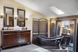 Primary bathroom in The Cottage