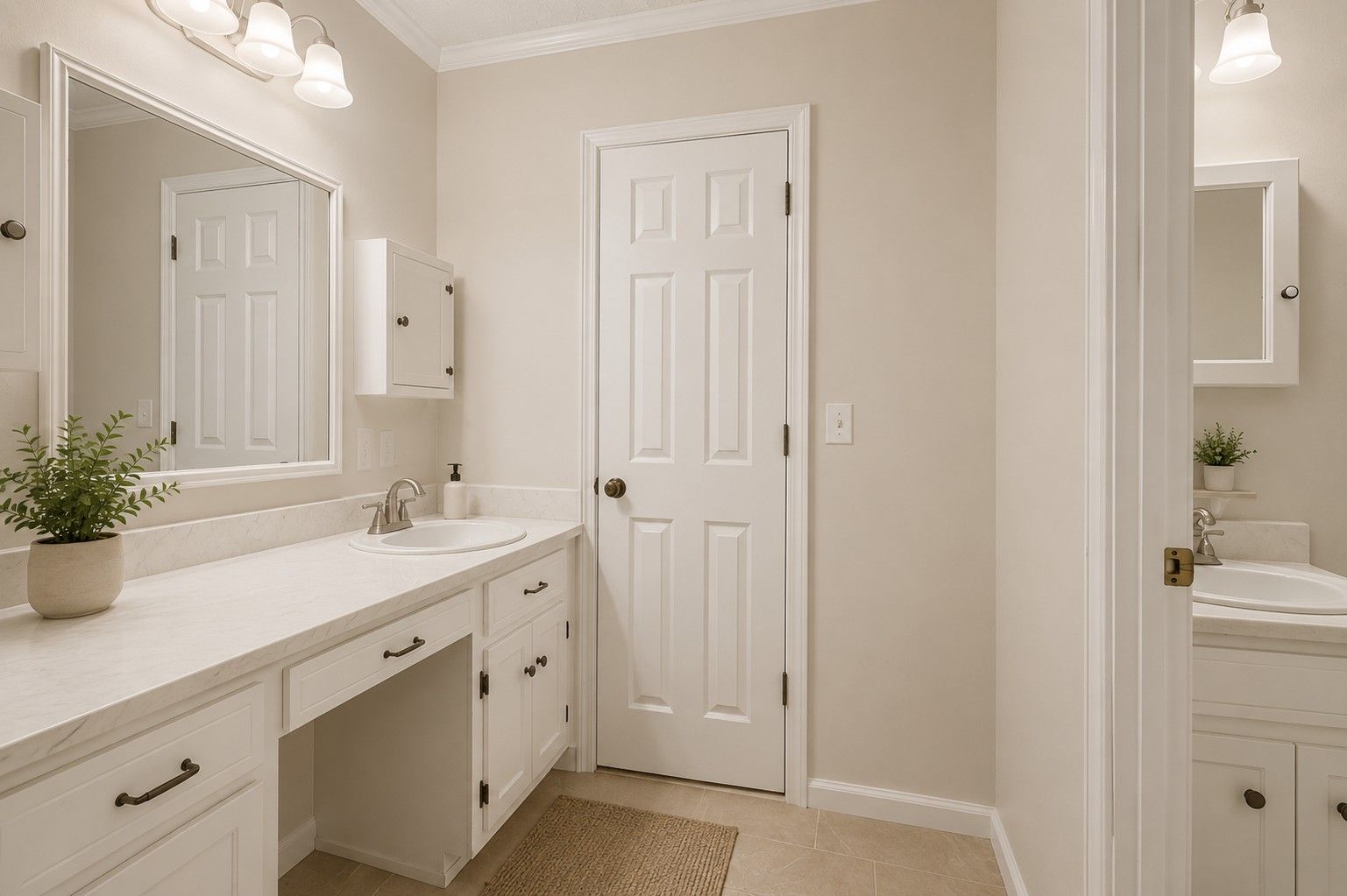 Primary Bathroom - Virtually Staged - AI Generated