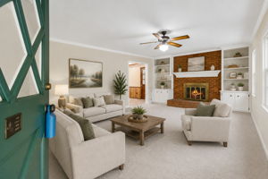 Virtually Staged with new carpet & paint - AI Generated