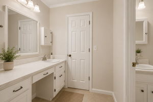 Primary Bathroom - Virtually Staged - AI Generated