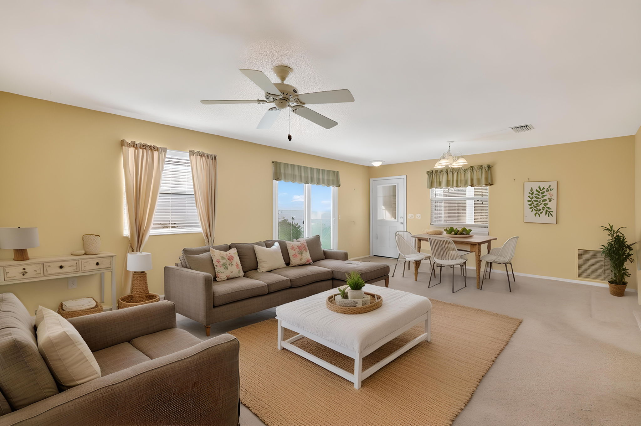 Virtually Staged - Living and Dining Rooms