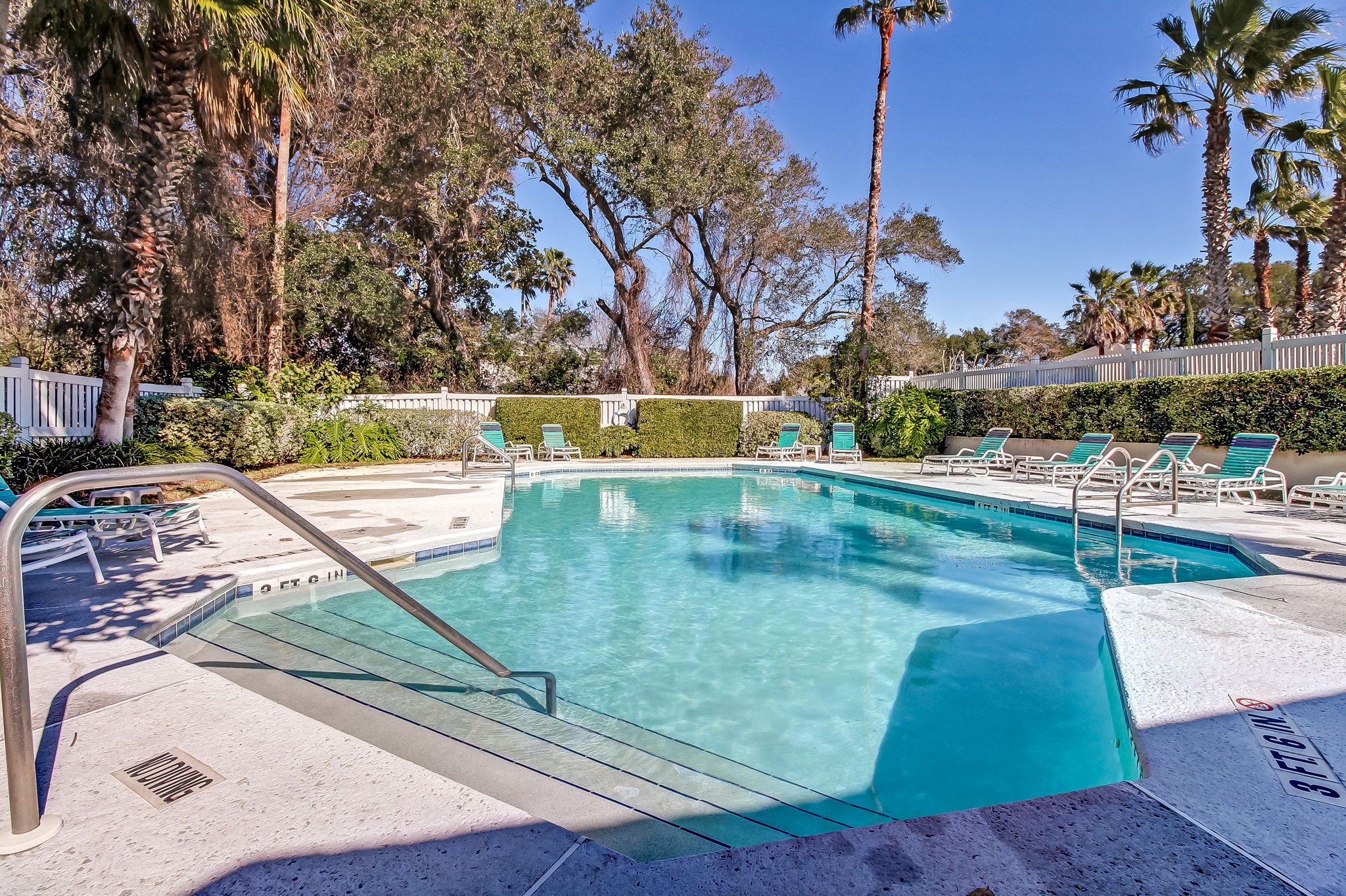 The community pool, inviting and refreshing!