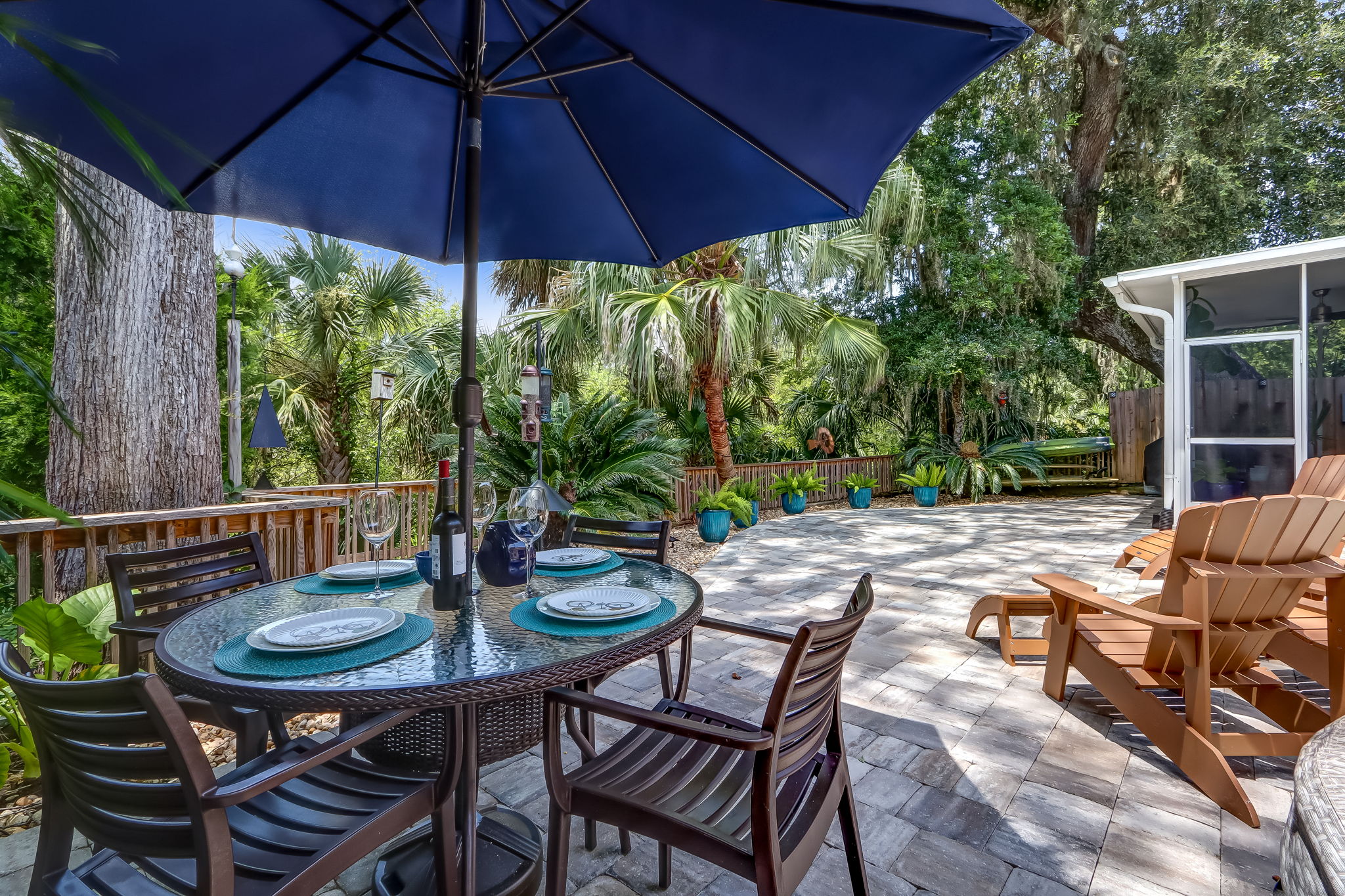 A well designed outdoor space makes alfresco dining a treat