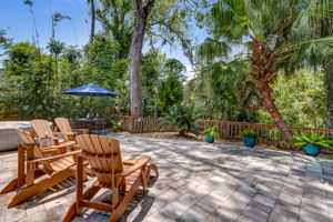 Savor a secluded and private back yard