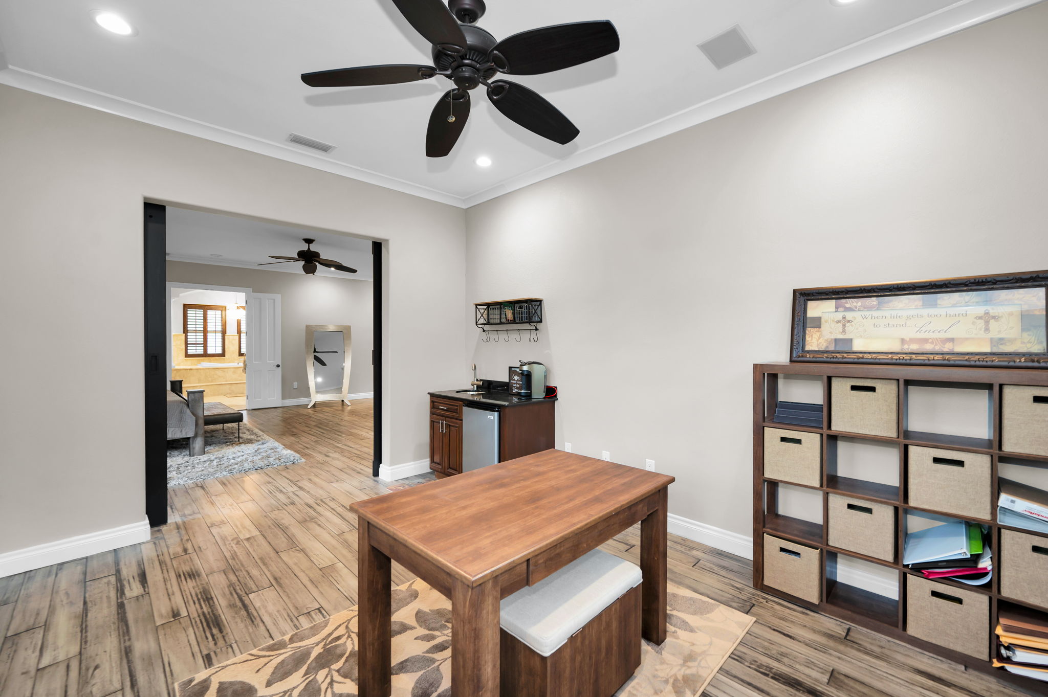 Upper Level Master Bedroom Office1c