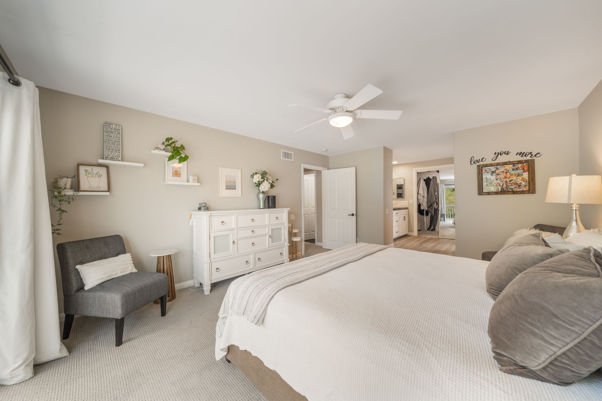 Expansive Master Bedroom - Room For Seating