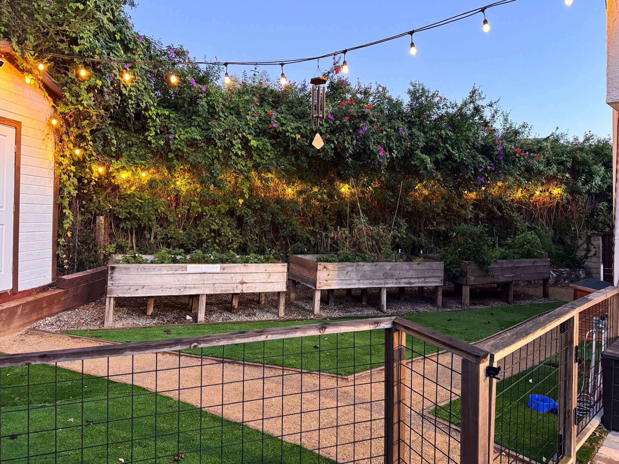 Garden Area Is Magical In the Evening