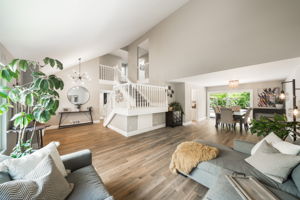 Vaulted Ceilings In Entry and Living Room