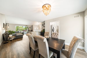 Dining Room Adjacent to Living Room