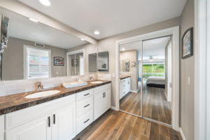 Dual Sinks In Master Bath - And A Large Walk In Closet