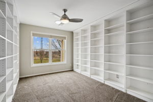 3rd Bedroom upstairs has built in shelves that could be removed to make this room larger