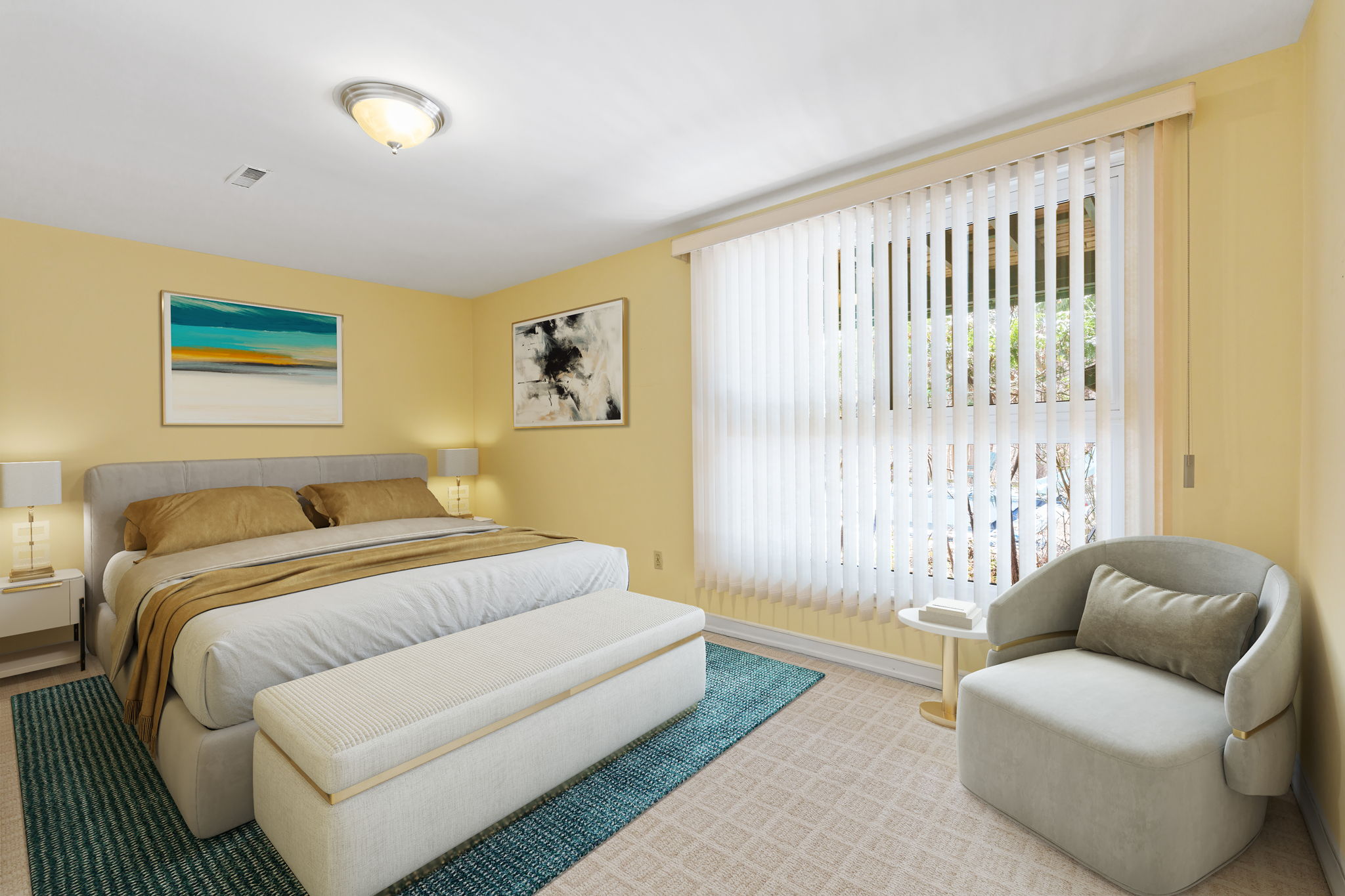 Bsmt Bedrm Virtually staged