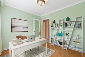 Main Floor office virtually staged