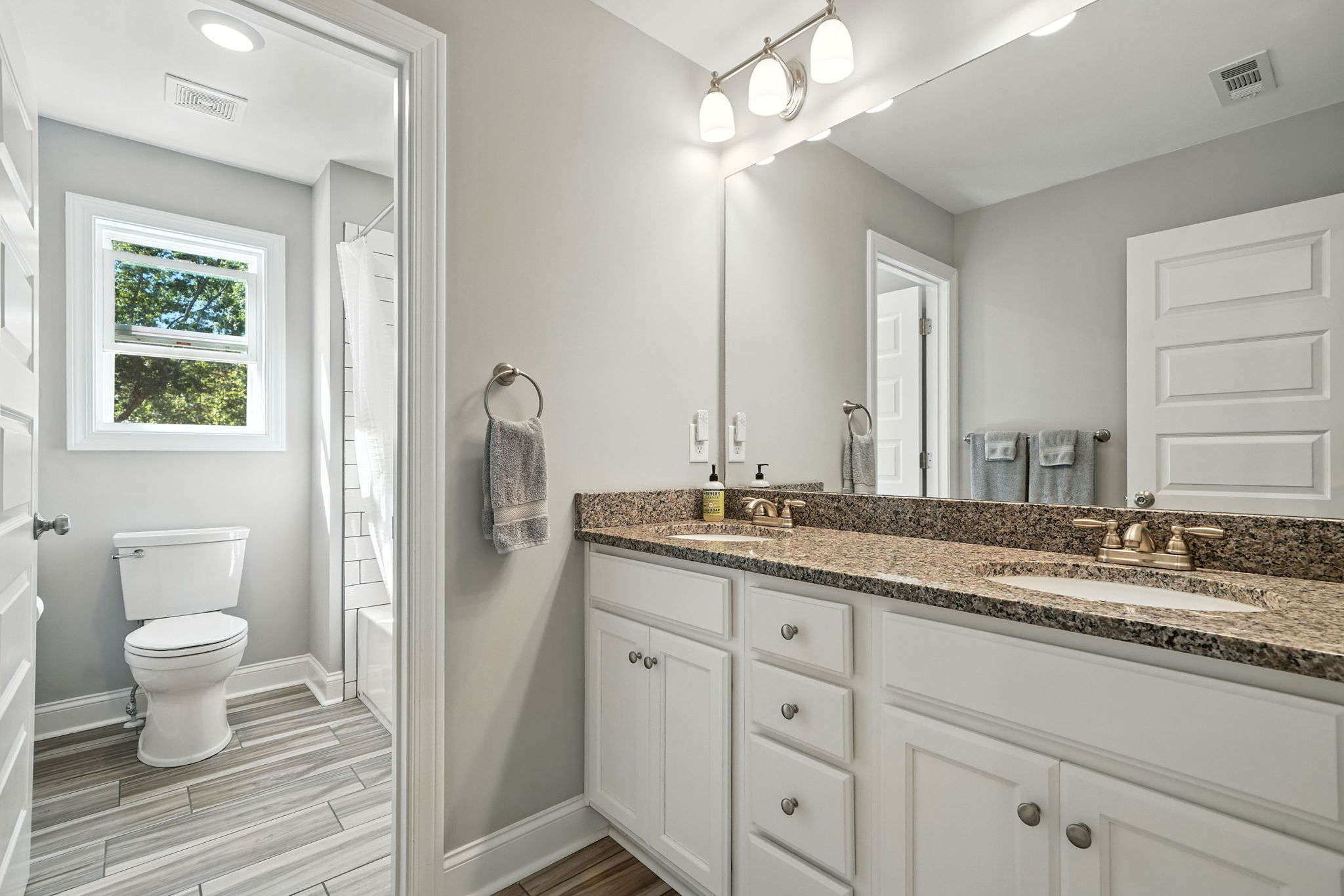 Full Hall Bath with Double Vanity
