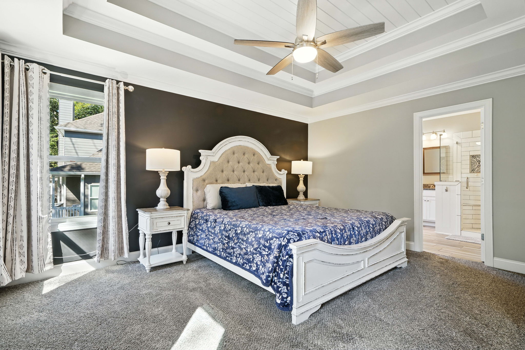 Trey Ceilings and Accent Wall