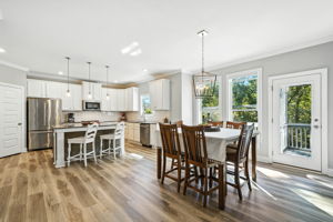 Spacious Breakfast Area with Covered Patio access